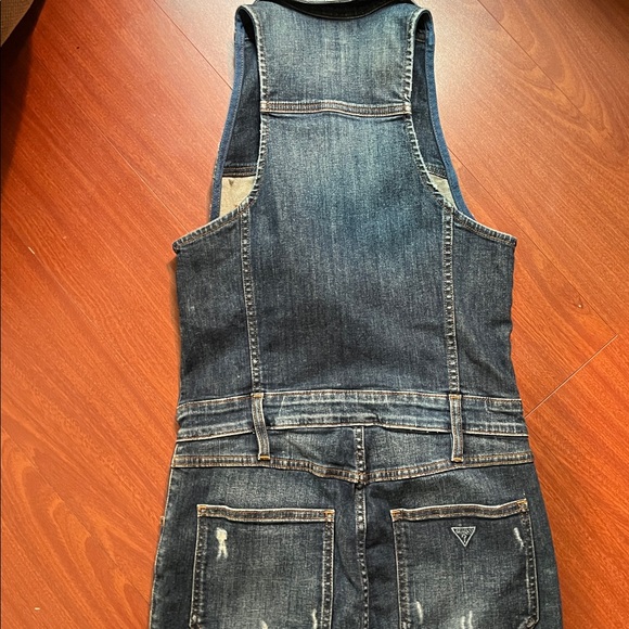 Guess vintage Denim Blue‎ Women's denim jumpsuit size 8 - Picture 12 of 14